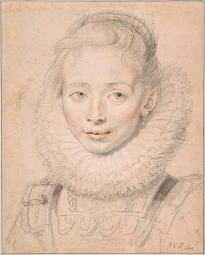 Hija de Rubens, Clara Serena (Nombrada Dama de Honor de la Infanta Isabel) c. 1623 de Peter Paul Rubens