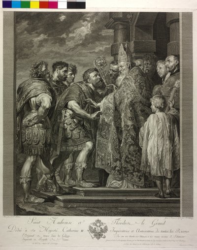 San Ambrosio de Milán de Peter Paul Rubens