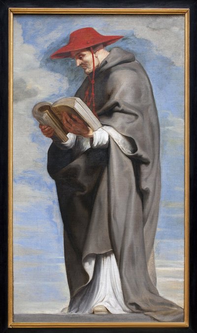 San Buenaventura. (Pendiente de San Francisco en éxtasis). La doctrina de este santo, poco apreciada por la escuela franciscana hasta finales del siglo XVI, fue honrada por los teólogos de la Contrarreforma. Escenas de la vida de este santo de Peter Paul Rubens