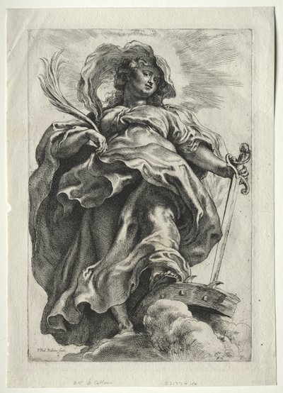 Santa Catalina en las nubes de Peter Paul Rubens