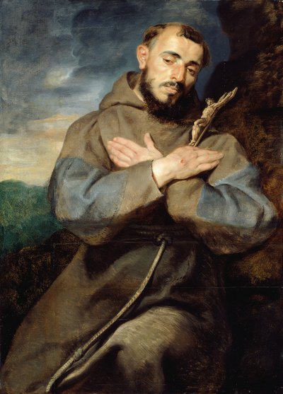 San Francisco, c.1615 (óleo sobre tabla) de Peter Paul Rubens