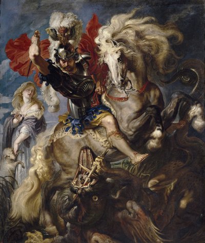 San Jorge y el dragón, 1606-1608 de Peter Paul Rubens