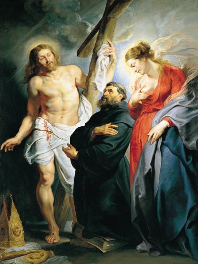 San Agustín entre Cristo y la Virgen de Peter Paul Rubens