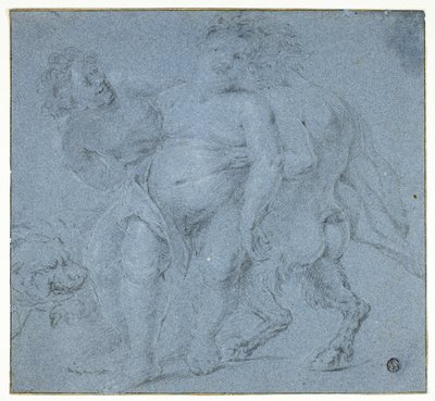 Silenus apoyado por dos sátiros de Peter Paul Rubens