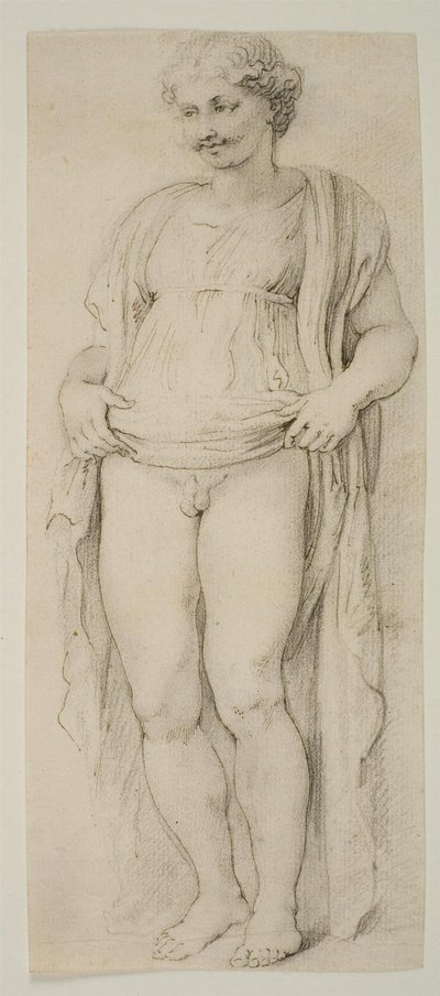 Hermafrodita de pie de Peter Paul Rubens