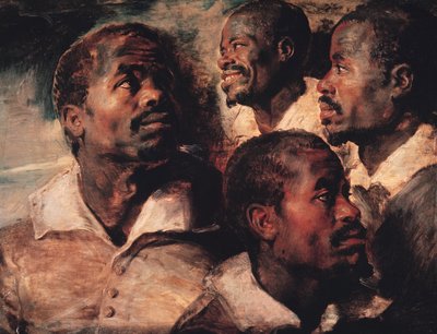 Estudios de la cabeza de un negro de Peter Paul Rubens