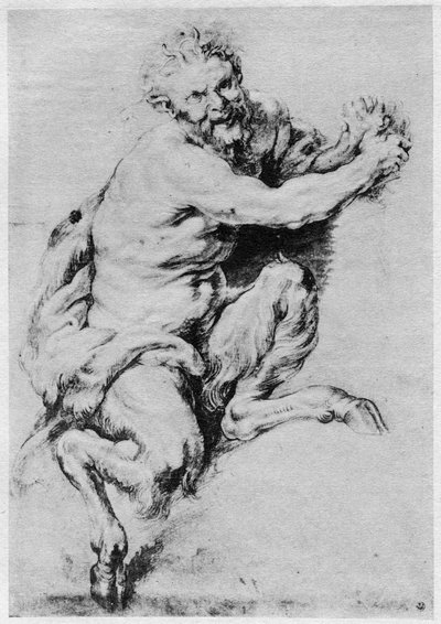 Estudio de un sátiro, 1913 de Peter Paul Rubens