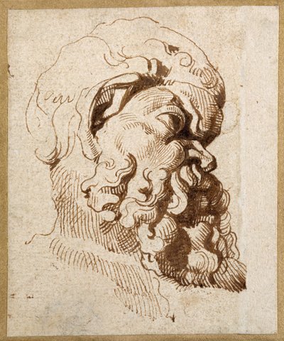 Estudio de una cabeza antigua de Sileno de Peter Paul Rubens