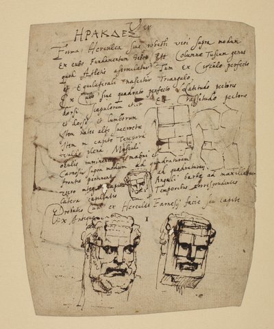 Estudio del Hércules Farnesio de Peter Paul Rubens