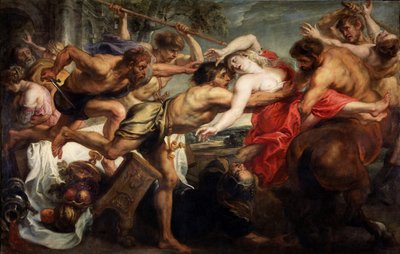El Rapto de Hipodamía, o Lapitas y Centauros, 1636-1638 de Peter Paul Rubens