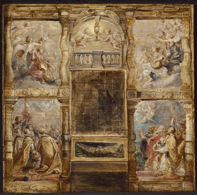 La adoración de la Eucaristía de Peter Paul Rubens