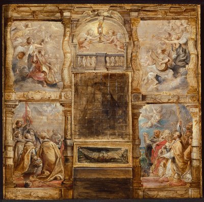 La Adoración de la Eucaristía, c. 1626 de Peter Paul Rubens