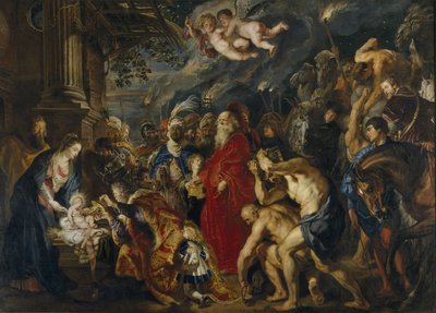 La Adoración de los Magos, 1610-1620s de Peter Paul Rubens