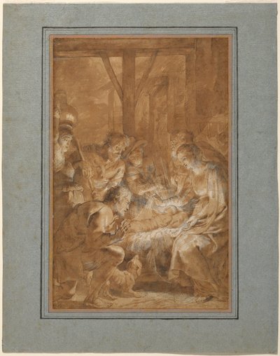 Die Anbetung der Hirten de Peter Paul Rubens