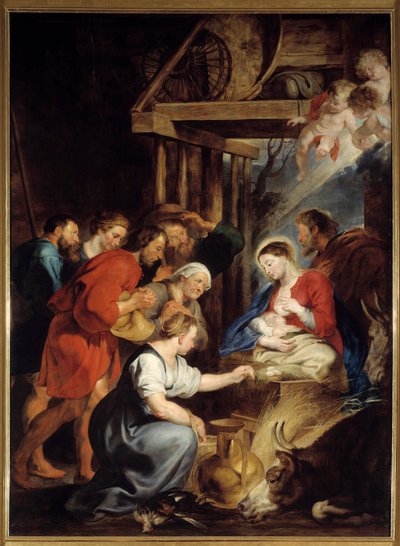 La adoración de los pastores de Peter Paul Rubens