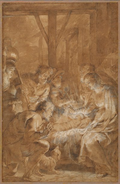 La adoración de los pastores de Peter Paul Rubens