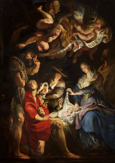 La adoración de los pastores de Peter Paul Rubens