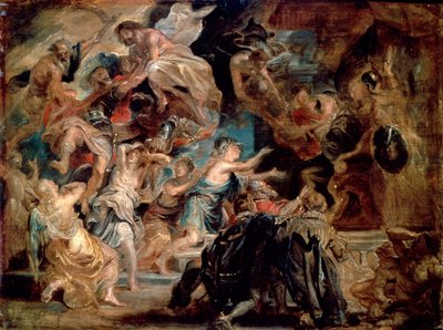 La muerte de Enrique IV y la proclamación de la regencia de Peter Paul Rubens