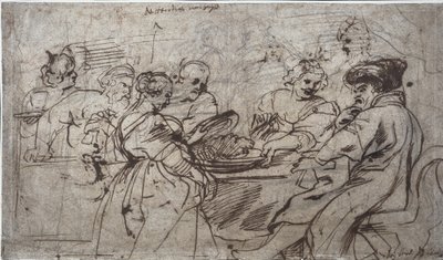 El festín de Herodes (recto) de Peter Paul Rubens