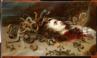 La cabeza de Medusa, c.1618 (óleo sobre lienzo) de Peter Paul Rubens