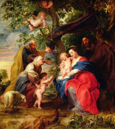 La Sagrada Familia bajo un manzano de Peter Paul Rubens