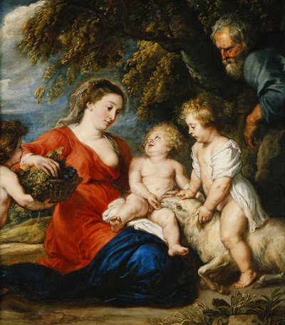 La Sagrada Familia con el niño San Juan Bautista de Peter Paul Rubens