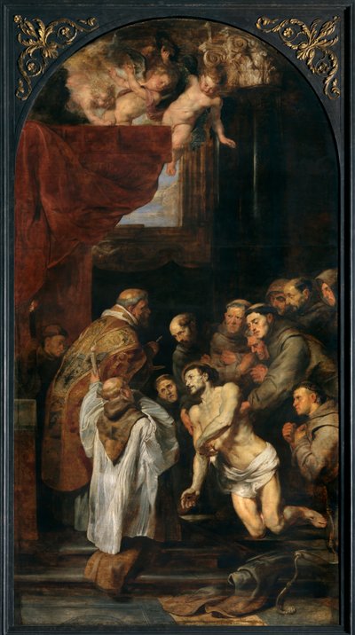La última comunión de Francisco de Asís de Peter Paul Rubens
