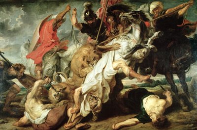 La caza del león de Peter Paul Rubens