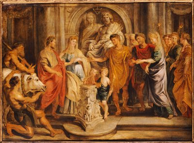 Los matrimonios de Constantino y Fausta y de Constantia y Licinio de Peter Paul Rubens