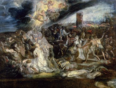 El martirio de Santa Úrsula y las diez mil vírgenes de Peter Paul Rubens
