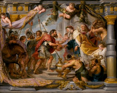 El encuentro de Abraham y Melquisedec, c.1626 de Peter Paul Rubens