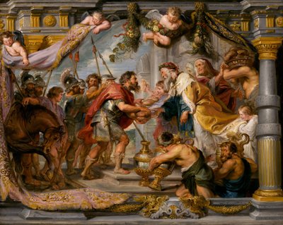 El encuentro de Abraham y Melquisedec, c. 1626 de Peter Paul Rubens