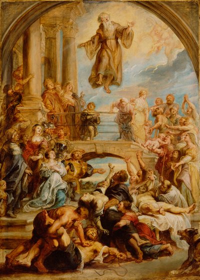 Los Milagros de San Francisco de Paula, c.1627-8 de Peter Paul Rubens