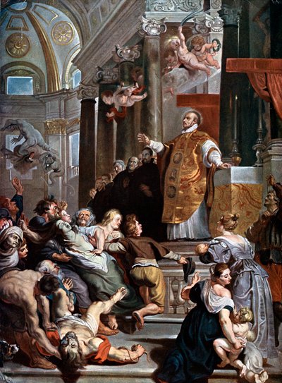 Los Milagros de San Ignacio de Loyola, c1617-1618 de Peter Paul Rubens