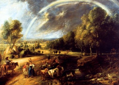 El Paisaje del Arco Iris, c.1636 de Peter Paul Rubens