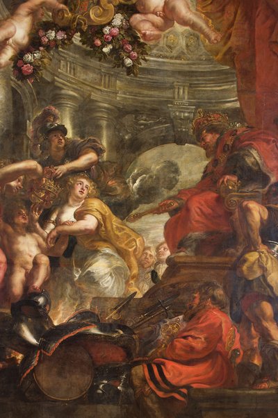 El techo de Rubens, Banqueting House, Whitehall, c.1629-34 (óleo sobre lienzo) de Peter Paul Rubens