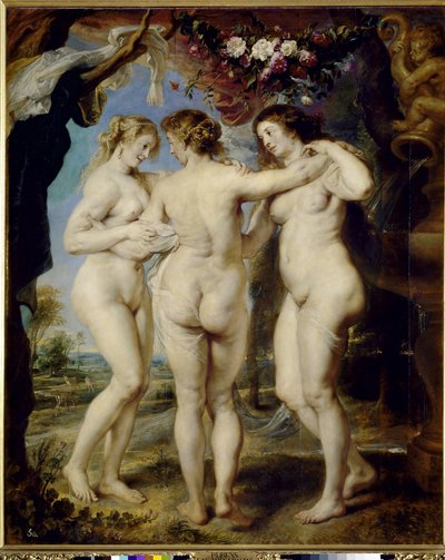 Las Tres Gracias - óleo sobre lienzo de Peter Paul Rubens
