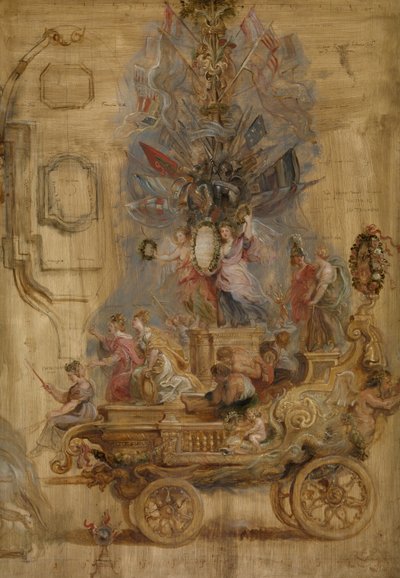 El carro triunfal de Kallo, 1638 de Peter Paul Rubens