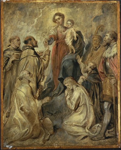 La Virgen y el Niño del Rosario de Peter Paul Rubens