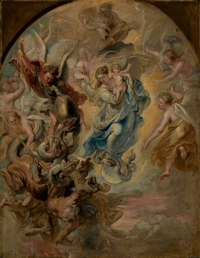 La Virgen como la Mujer del Apocalipsis, c.1623-4 de Peter Paul Rubens