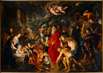 La adoración de los tres Reyes Magos de Peter Paul Rubens