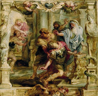 La muerte de Aquiles de Peter Paul Rubens