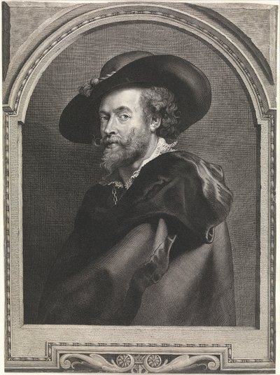 El pintor Peter Paul Rubens (grabado) de Peter Paul Rubens