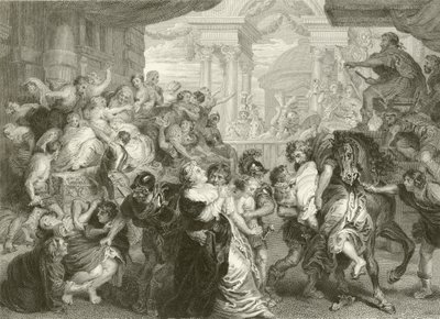 El rapto de las sabinas de Peter Paul Rubens