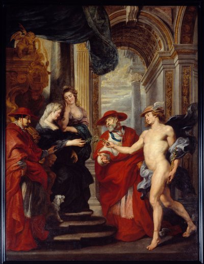 El comercio de Angulema el 30 de abril de 1619 o la reconciliación de María de Médicis (1573-1642) con su hijo Luis XIII de Peter Paul Rubens