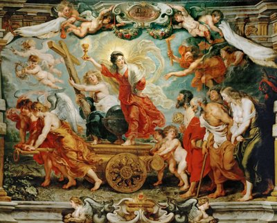 Triunfo de la Fe. Alegoría de la victoria de la fe católica sobre la Reforma de Peter Paul Rubens