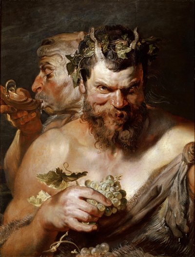 Dos sátiros, c. 1617-1618 de Peter Paul Rubens