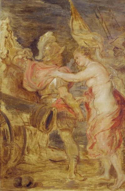 Venus acompaña a Marte a la guerra de Peter Paul Rubens