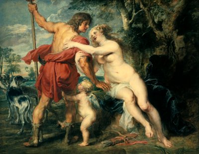 Venus y Adonis, c. 1630 de Peter Paul Rubens