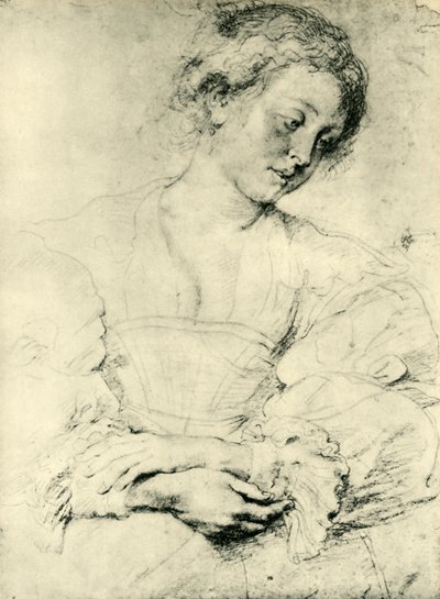Joven con manos cruzadas, 1629-1630 de Peter Paul Rubens
